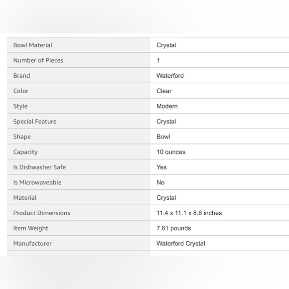 NEW WATERFORD Crystal 10” Cassidy Bowl - Picture 2 of 2